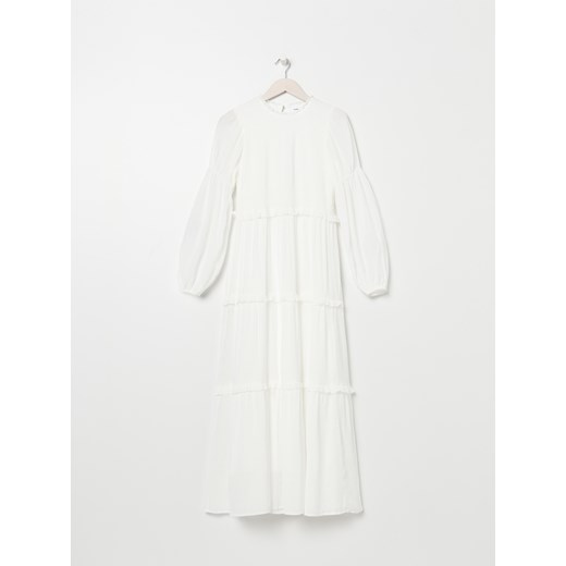 Sukienka biała Sinsay maxi 
