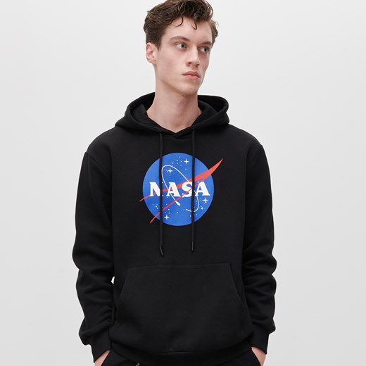 Reserved - Bluza z kapturem NASA - Czarny Reserved M Reserved