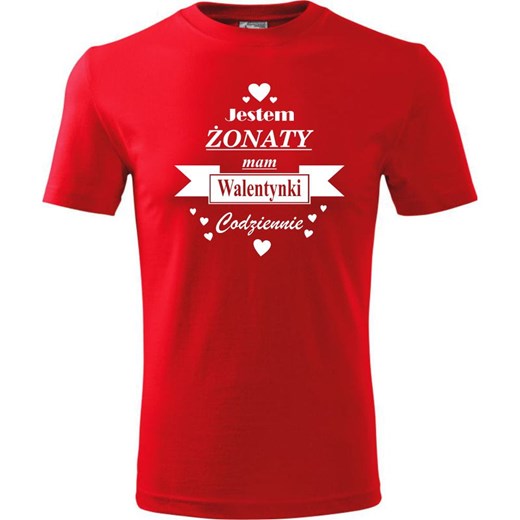 T-shirt męski czerwony TopKoszulki.pl 