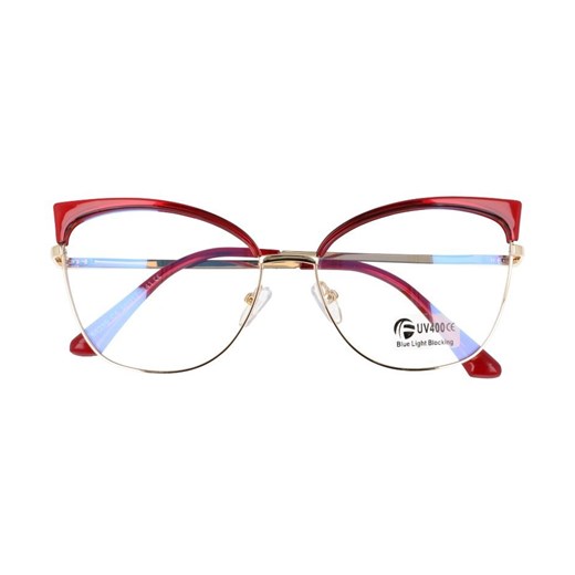 Okulary kocie do komputera damskie z filtrem BLUE Light zerówki 2575-4 Stylion Stylion