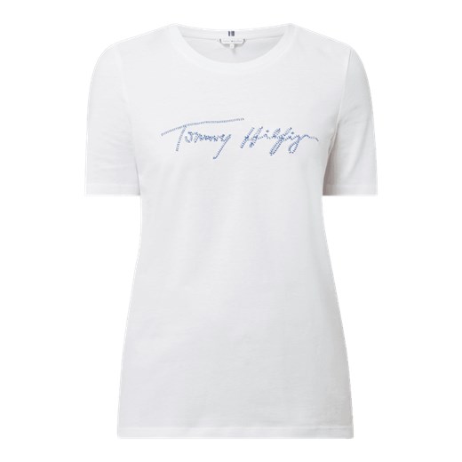 T-shirt z bawełny bio Tommy Hilfiger M wyprzedaż Peek&Cloppenburg 