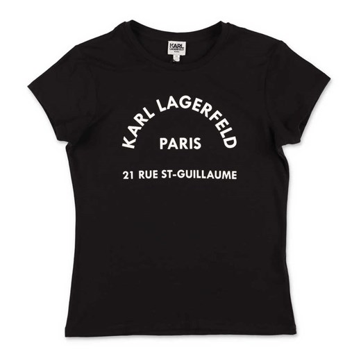 Bluzka dziewczęca Karl Lagerfeld z krótkim rękawem 