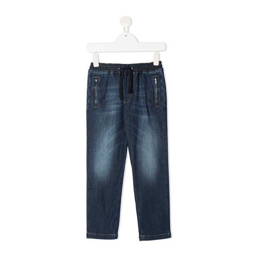 Spodnie chłopięce Dolce & Gabbana granatowe jeansowe 
