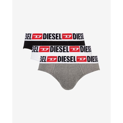 Diesel UMBR-Andre 3-pack Slipy Czarny Biały Szary Diesel S okazja BIBLOO