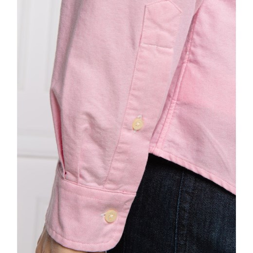 Różowa koszula męska Polo Ralph Lauren z długim rękawem 