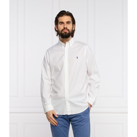 Polo Ralph Lauren koszula męska z długim rękawem biała z klasycznym kołnierzykiem 