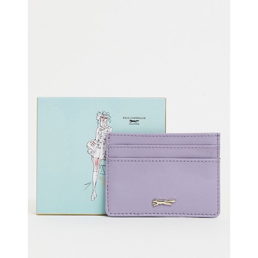 Paul Costelloe – Liliowe skórzane etui na karty-Fioletowy Paul Costelloe No Size Asos Poland wyprzedaż