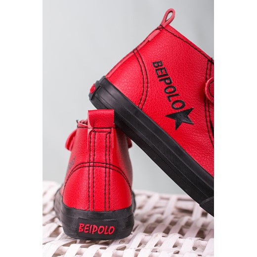 Czerwone buty sportowe na rzep Casu 20W6/R Casu 27 Casu.pl