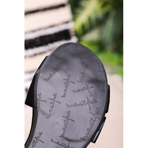 Czarne sandały Maciejka skórzane z zakrytą piętą paski na krzyż zebra 3615A-01/00-5 Maciejka 38 promocja Casu.pl