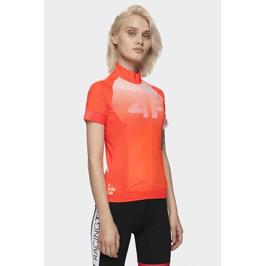 Koszulka rowerowa damska RKD151 - pomarańcz neon XL,XS promocyjna cena 4F
