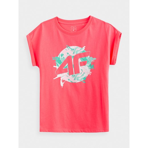 T-shirt dziewczęcy (122-164) 122,128,134,140,146,152,158,164 4F