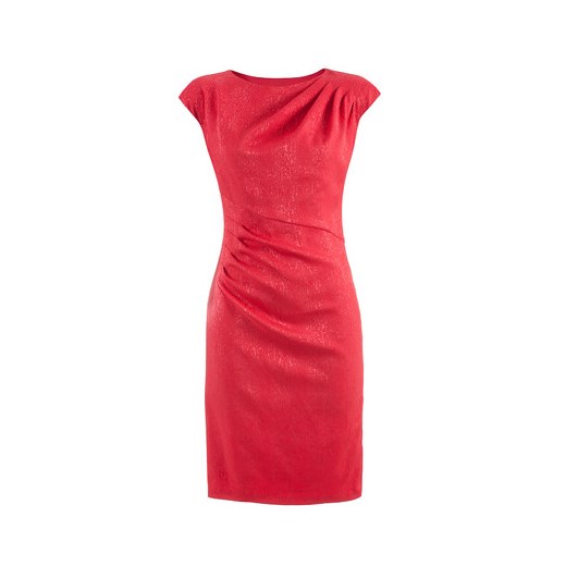 Suknia Margaret koral żakard semper czerwony sukienka