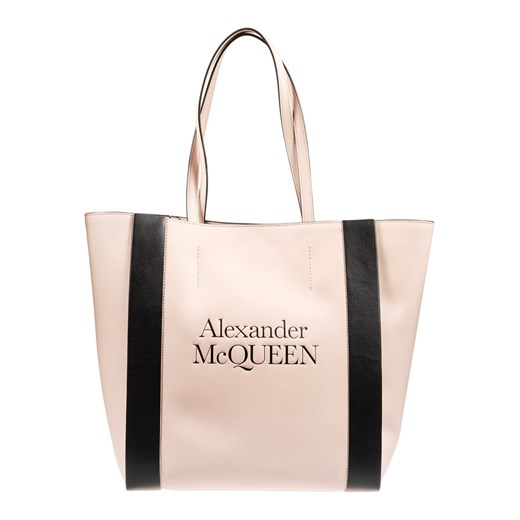 Alexander McQueen shopper bag wakacyjna na ramię mieszcząca a5 