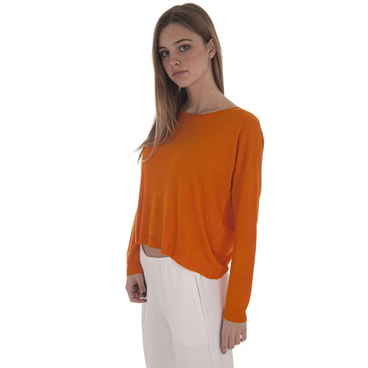 Sweter damski pomarańczowa Absolut Cashmere casual 