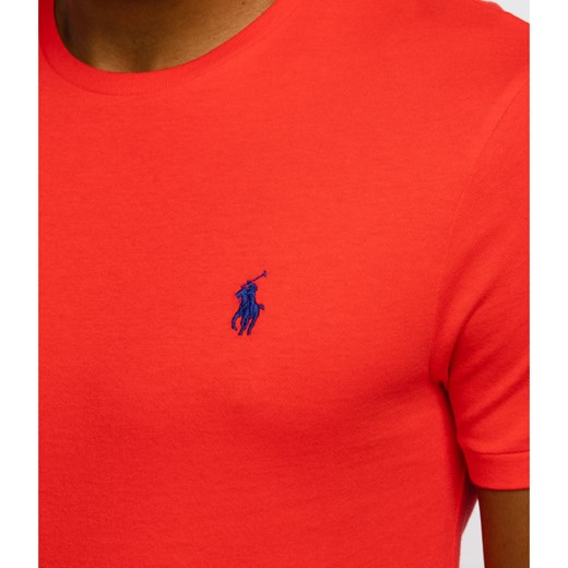T-shirt męski pomarańczowa Polo Ralph Lauren z krótkim rękawem 