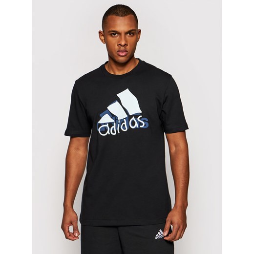adidas T-Shirt Athletics Graphic GN6863 Czarny Regular Fit XL MODIVO