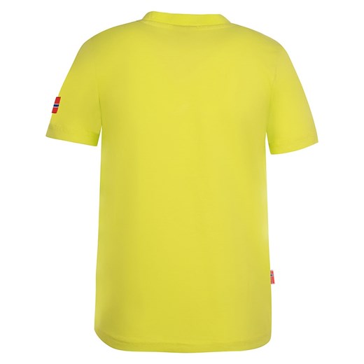 T-shirt chłopięce Trollkids z krótkimi rękawami żółty 