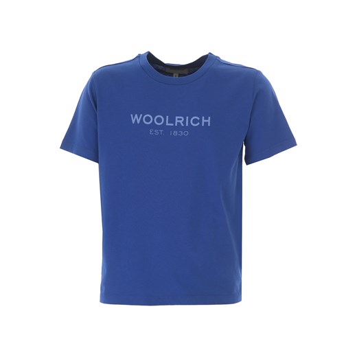 Woolrich Koszulka Dziecięca dla Chłopców, niebieski (Electric Blue), Bawełna, 2021, 10Y 12Y 4Y 6Y 8Y Woolrich 6Y RAFFAELLO NETWORK