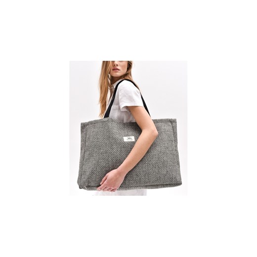 ALL-IN BAG, tkaninowa torba na WSZYSTKO, szara Mebags duża, mieszcząca A4 me&BAGS