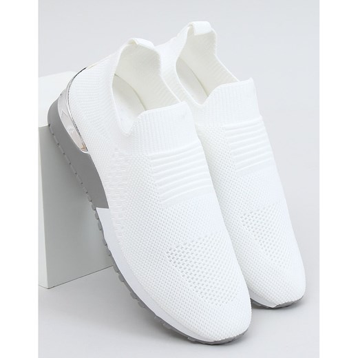 Buty sportowe skarpetkowe białe LDH006 White 40 okazja ButyModne.pl