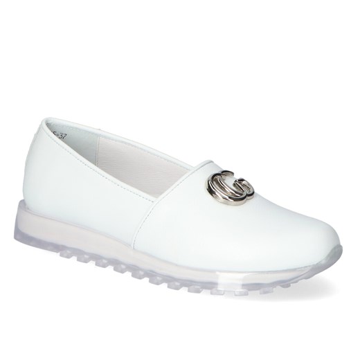 Półbuty Karino 3805/010-P Białe lico ze sklepu Arturo-obuwie w kategorii Półbuty damskie - zdjęcie 108895110