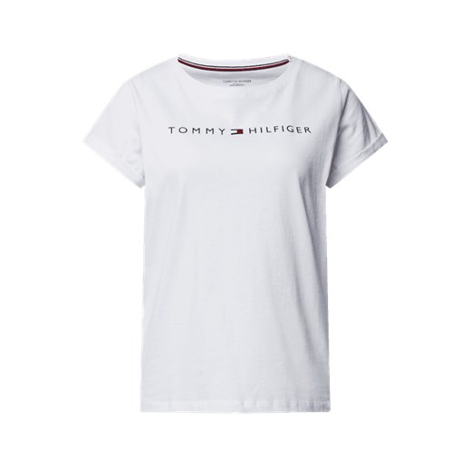 T-shirt melanżowy z nadrukiem z logo Tommy Hilfiger L Peek&Cloppenburg 