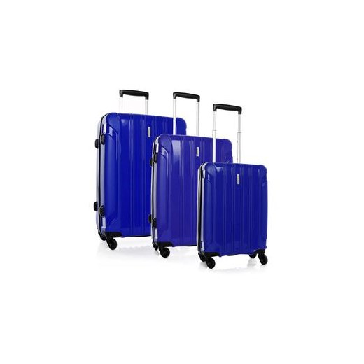 Zestaw 3 walizek Travelite Colosso niebieski royal-point granatowy długie
