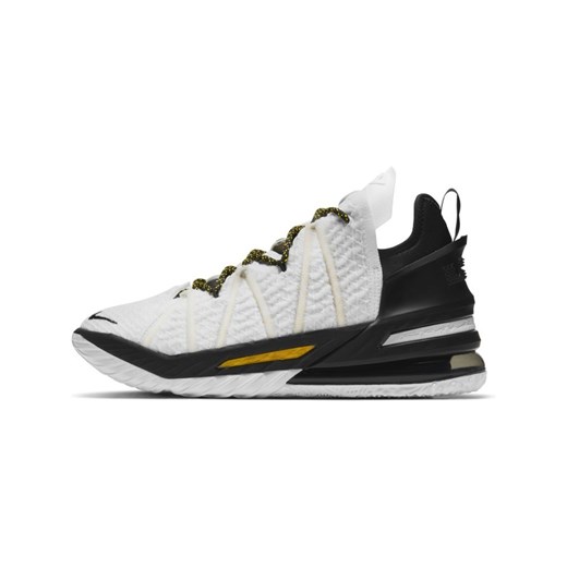 Buty do koszykówki LeBron 18 „White/Black/Gold” - Biel Nike 41 Nike poland