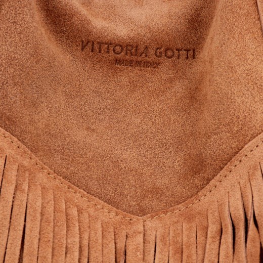 Włoskie Torebki Skórzane typu Shopper Bag Boho renomowanej firmy Vittoria Gotti Brudny Róż (kolory) Vittoria Gotti PaniTorbalska