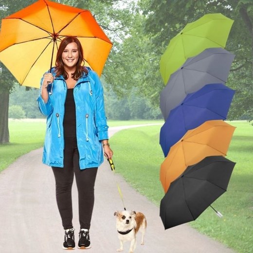 Parasolka dla miłośników psów z pojemniczkiem na woreczki Fare  Parasole MiaDora.pl