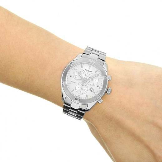 Zegarek biały Tissot analogowy 