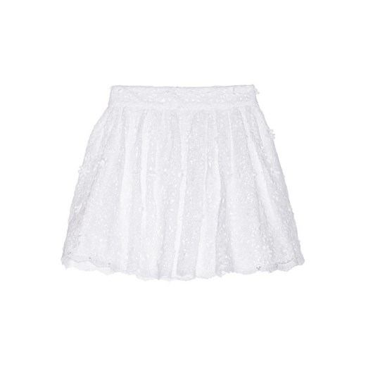 Gilberto cotton-lace skirt net-a-porter bialy bawełniane