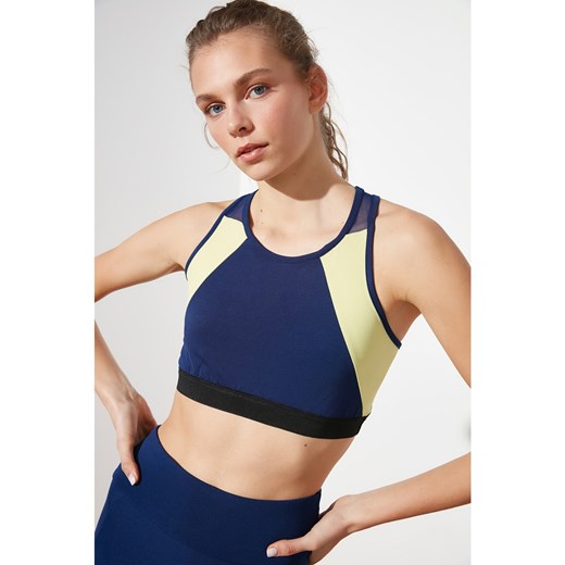 Trendyol Navy Blue Supported Tulle Detail Sports Bra Trendyol XS Factcool