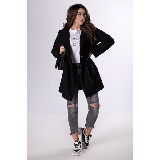 Płaszcz damski Moda Dla Ciebie klasyczny jesienny