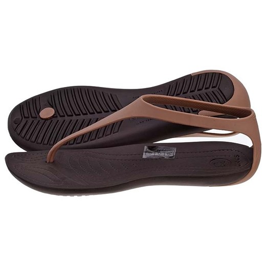 Buty Crocs Sexi Flip Women Bronze Espresso (CR25-a) butsklep-pl czarny kolorowe