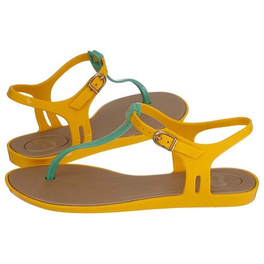 Buty Mel by Melissa Blackberry Yellow / Green / Beige (ME21-c) butsklep-pl brazowy guma