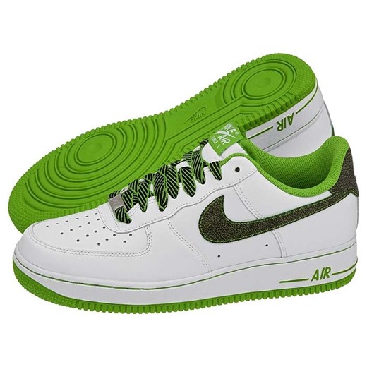 Buty Nike Air Force 1 (NI418-g) butsklep-pl zielony kolorowe