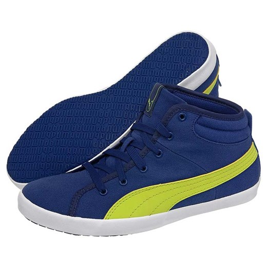 Buty Puma Elsu Mid Canvas Jr (PU262-a) butsklep-pl niebieski kolorowe