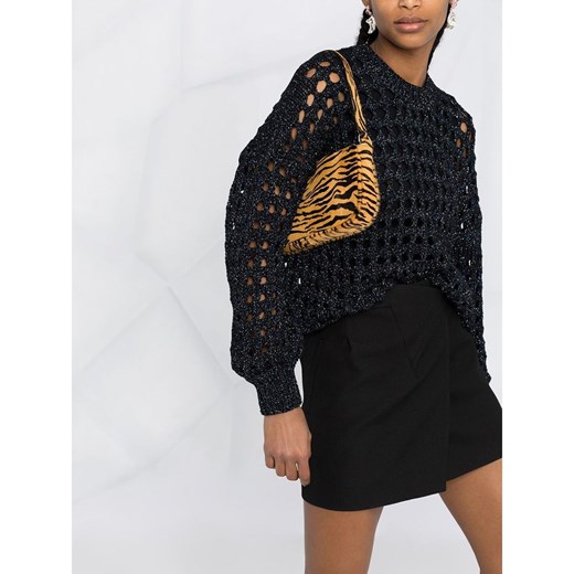 Sweter damski Iro z okrągłym dekoltem czarny casual 