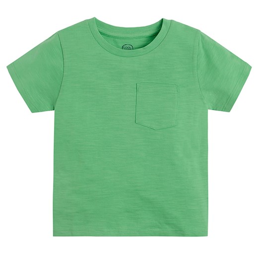 Zielony t-shirt chłopięce Cool Club z krótkim rękawem 