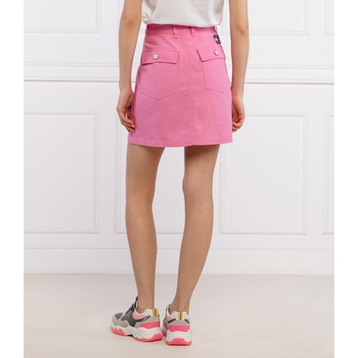 Spódnica Tommy Jeans różowa mini casual 