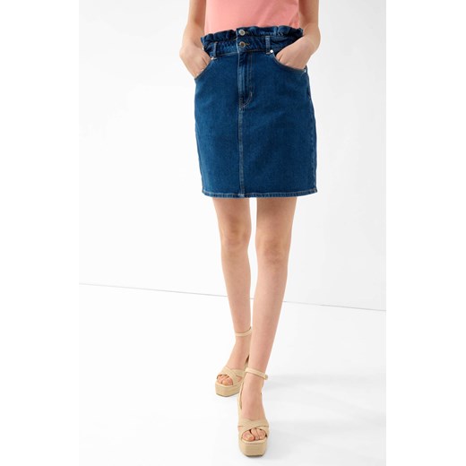 Spódnica ORSAY mini niebieska z jeansu 