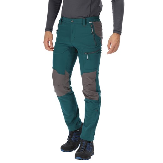Spodnie męskie Regatta z tkaniny zielone 