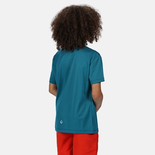 T-shirt chłopięce Regatta niebieski z nadrukami 