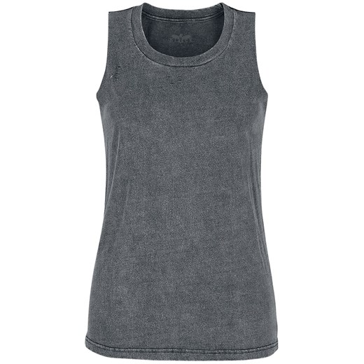 Black Premium by EMP - Grey top with custom wash and round neckline - Tanktop - szary XXL EMP
