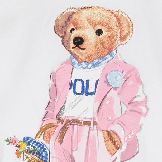 Bluzka damska Polo Ralph Lauren z okrągłym dekoltem z krótkimi rękawami w nadruki 