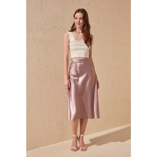 Trendyol Mink Satin Skirt Trendyol 42 Factcool