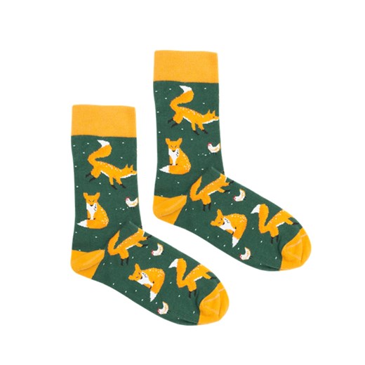 Kabak Unisex's Socks Patterned Foxes Kabak 42-46 Factcool