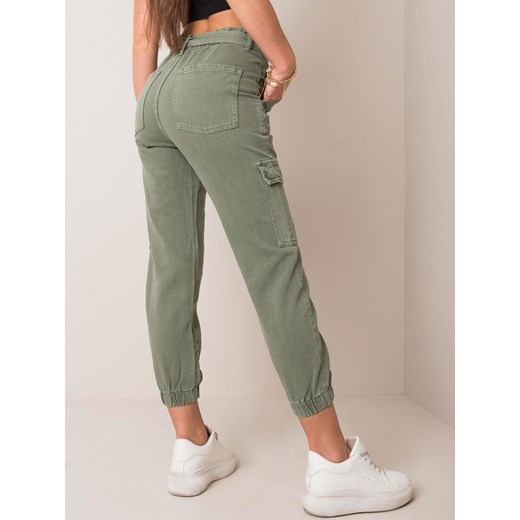 Spodnie jeans jeansowe khaki [zul] Factory Price XS KummaModa