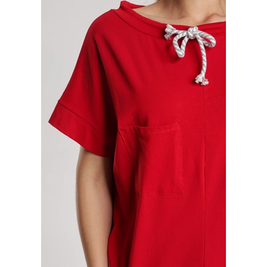 Czerwona Bluzka Rhenephine Renee M wyprzedaż Renee odzież